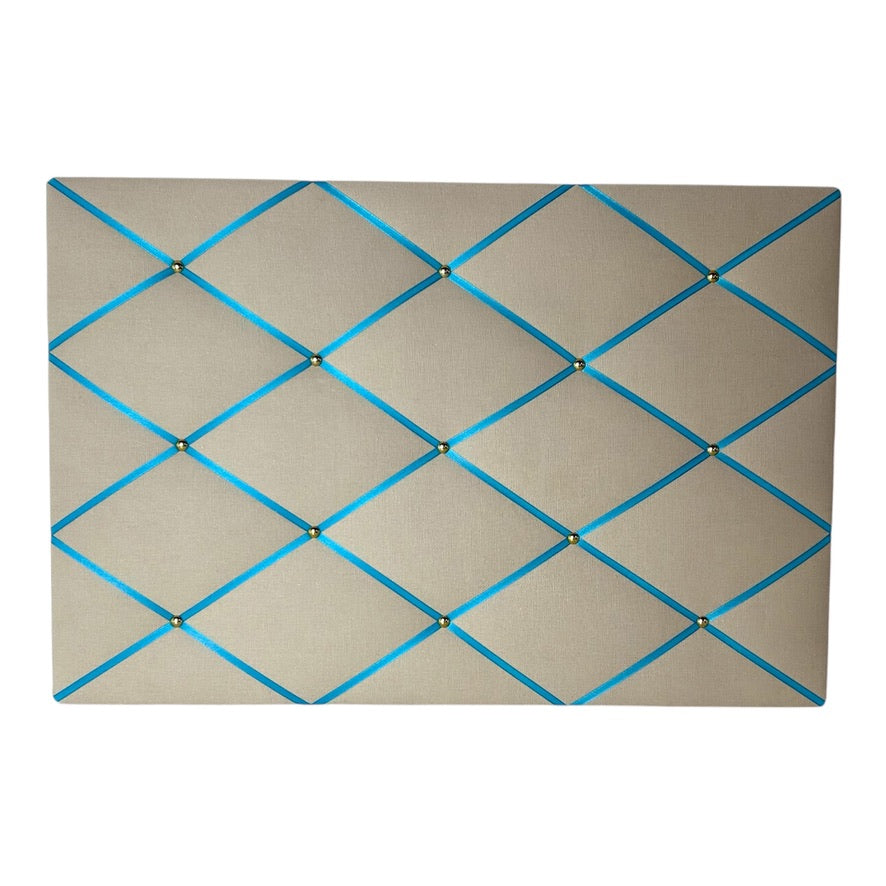 Memoboard Canvas beige - türkis