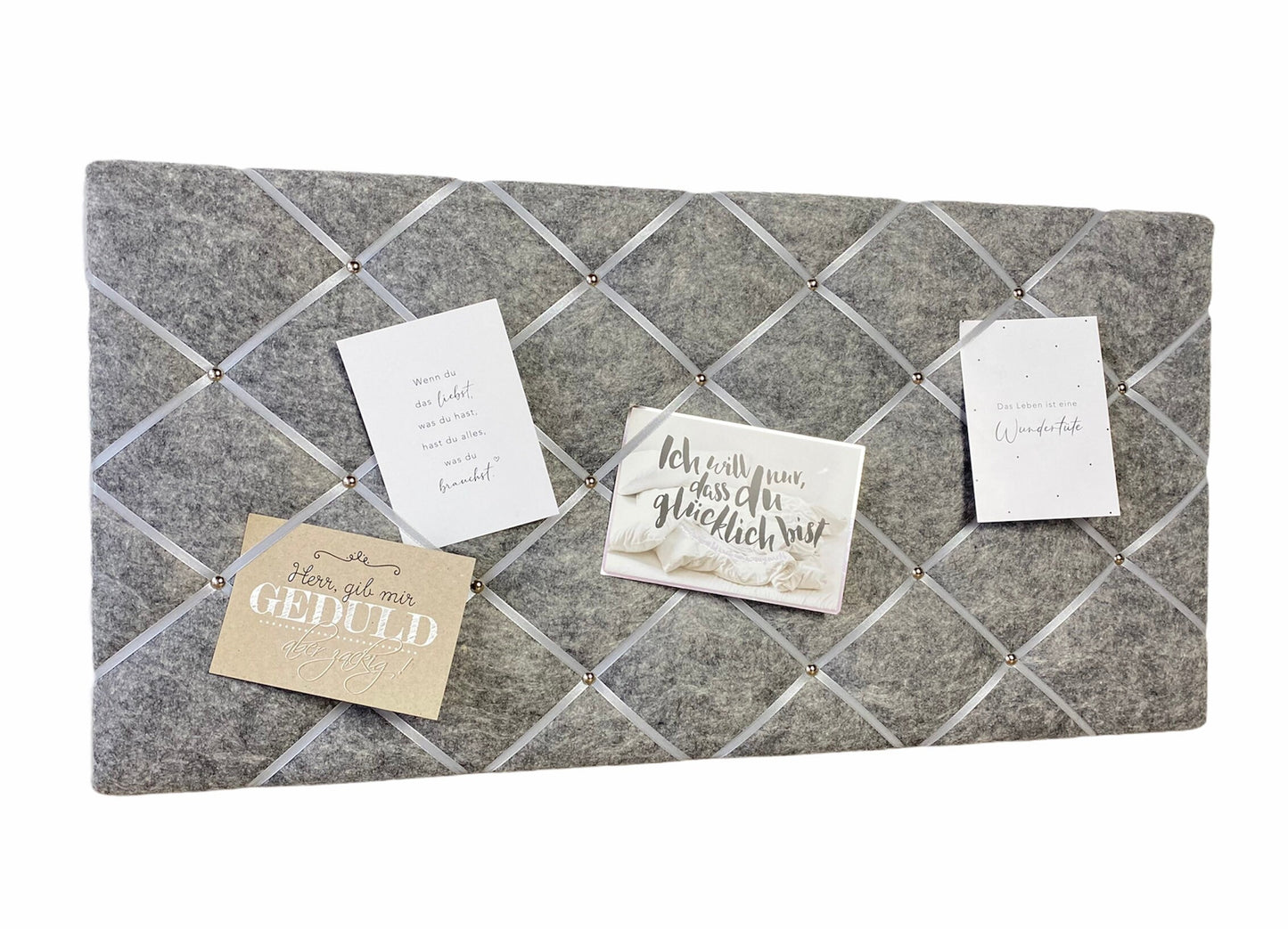Memoboard grau Filz
