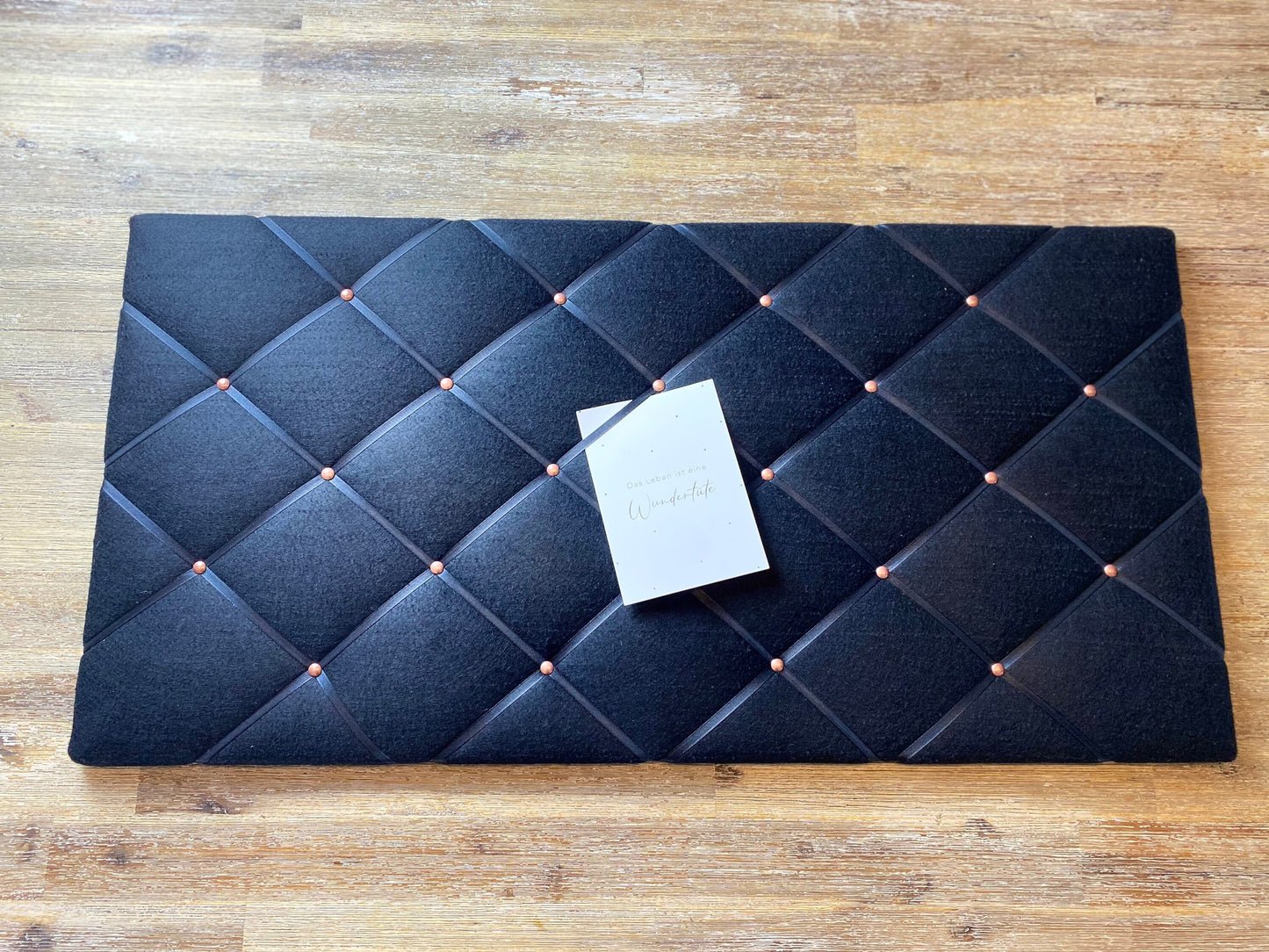Memoboard schwarz Filz