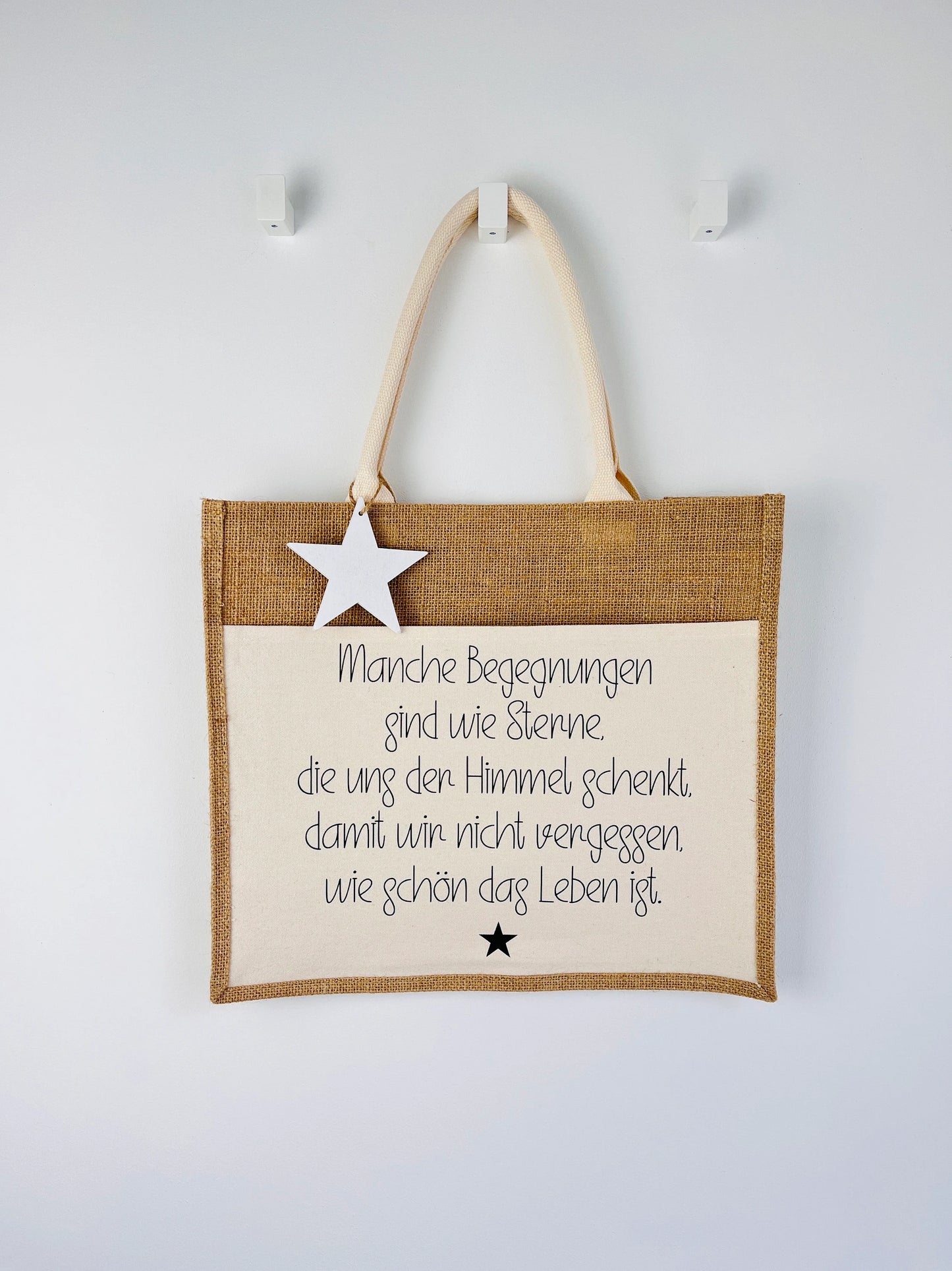 Jutetasche …wie schön das Leben ist! Shopper
