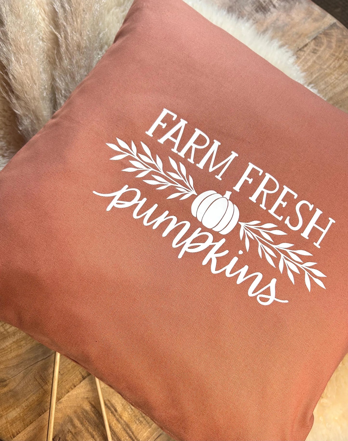 Deko Kissen Farm fresh rost