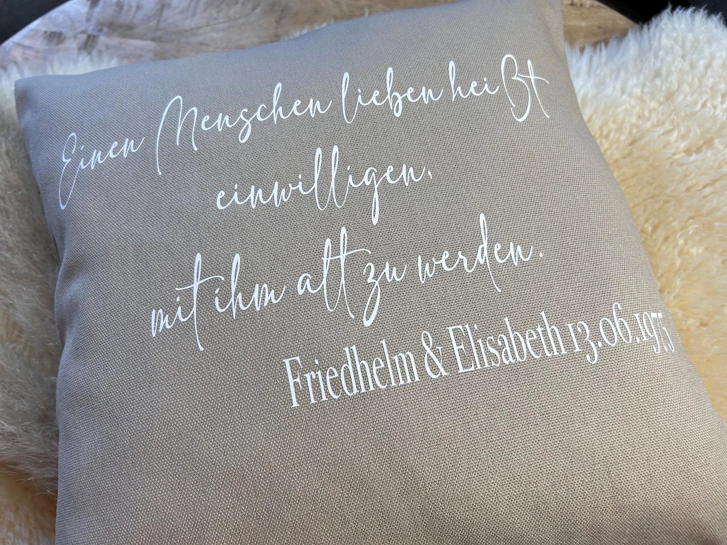 Kissen Hochzeit Goldene Hochzeit