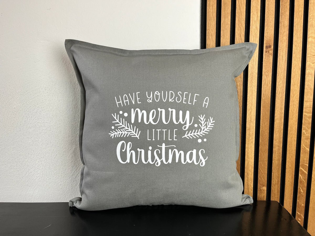 Kissen Weihnachten grau