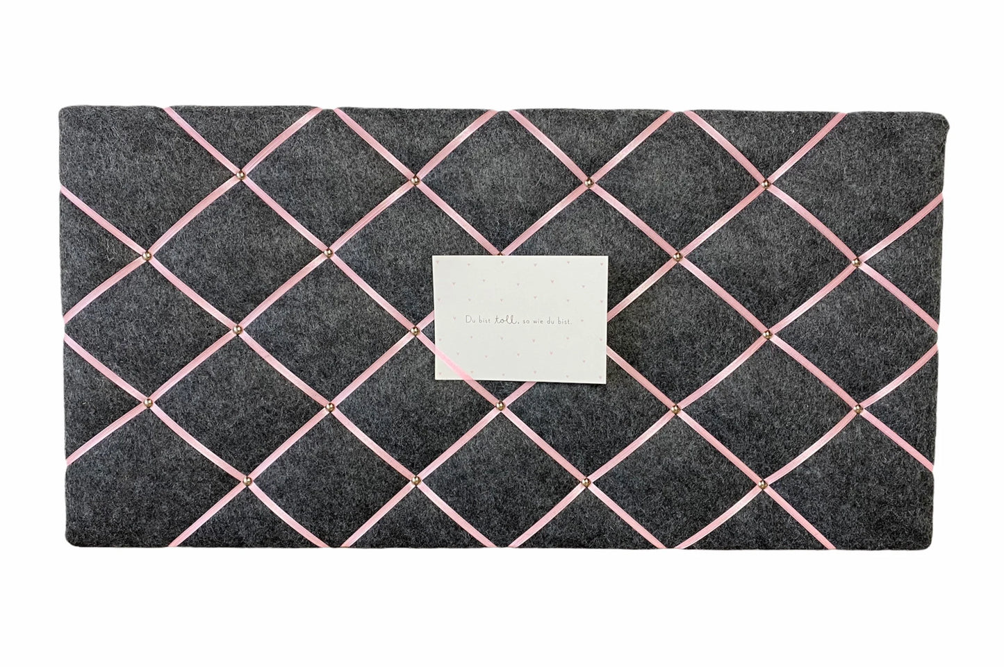 Memoboard Filz grau rosa