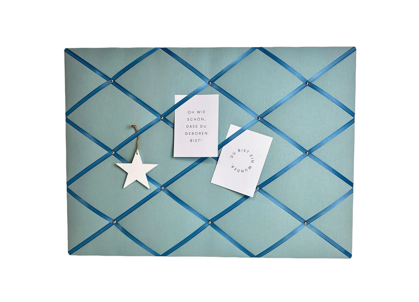 Memoboard Aquamarin Wunschgröße