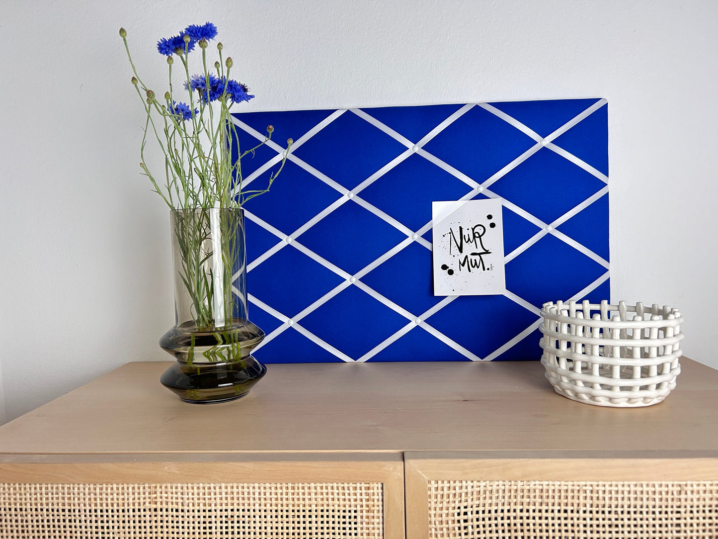 Memoboard kobaltblau Wunschgröße