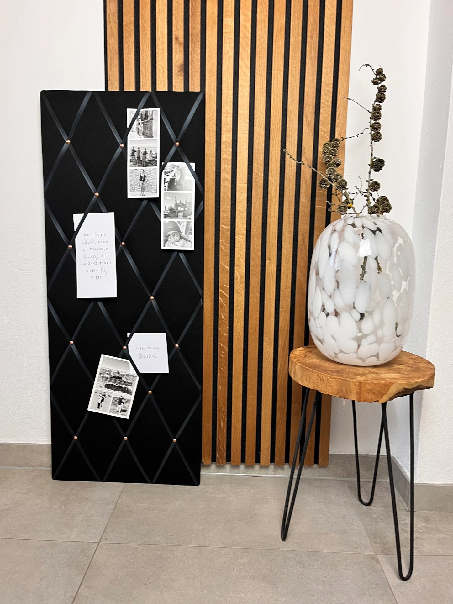 Memoboard schwarz 40x100