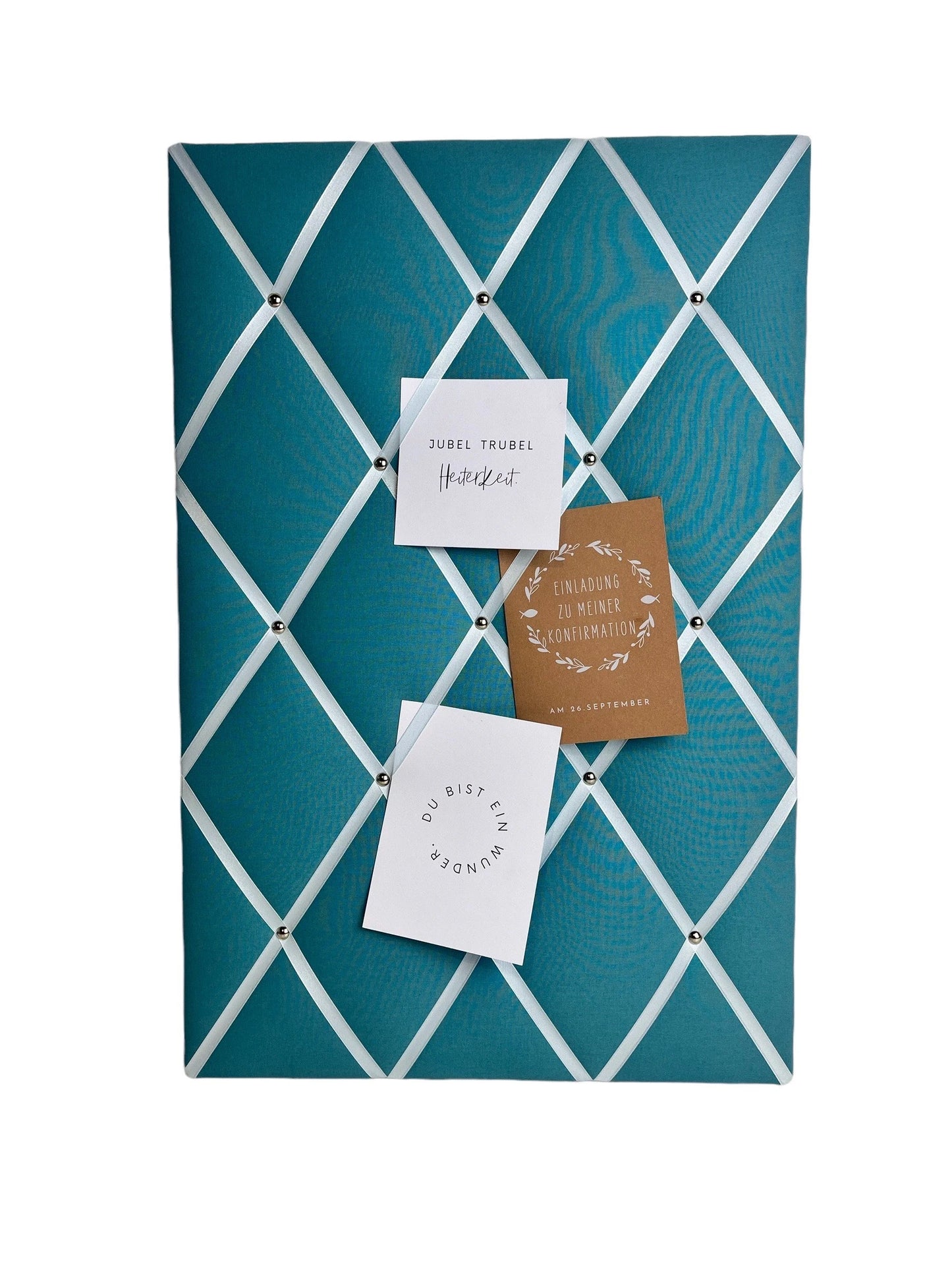 Memoboard türkis Wunschgröße