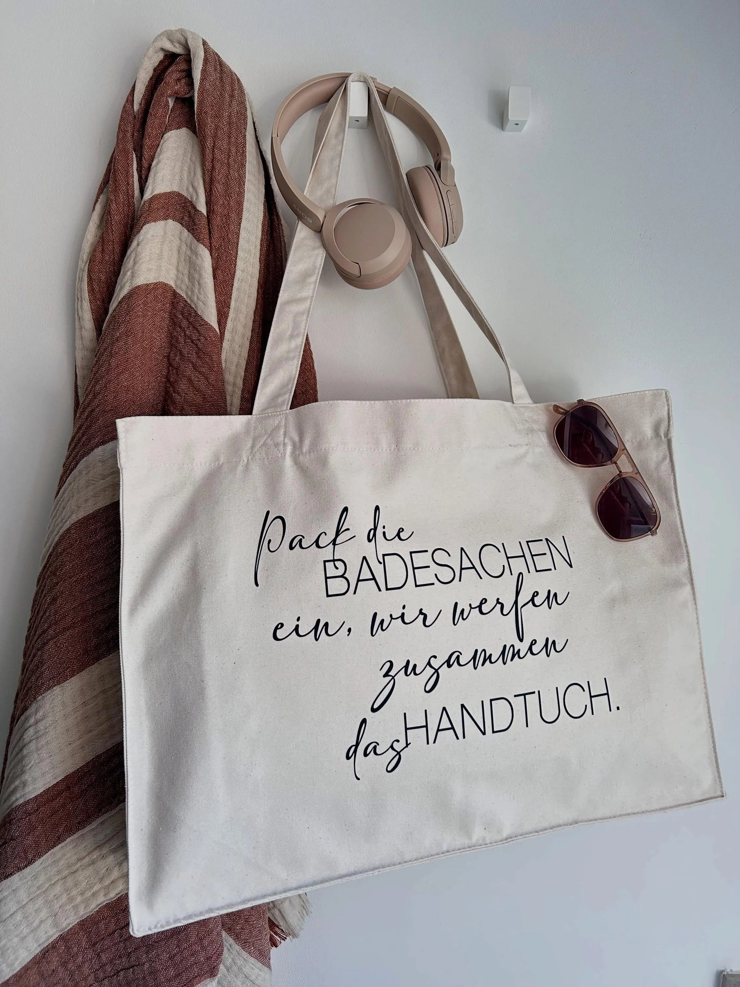 Strandtasche Pack die Badesachen ein…