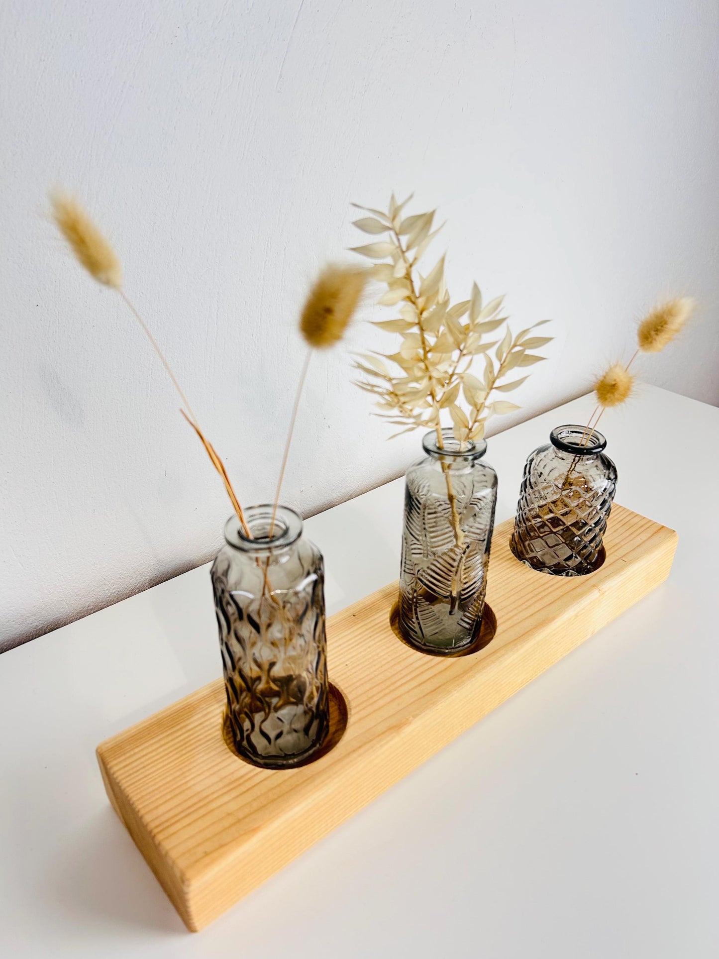 Upcycling Vasenbrett grau
