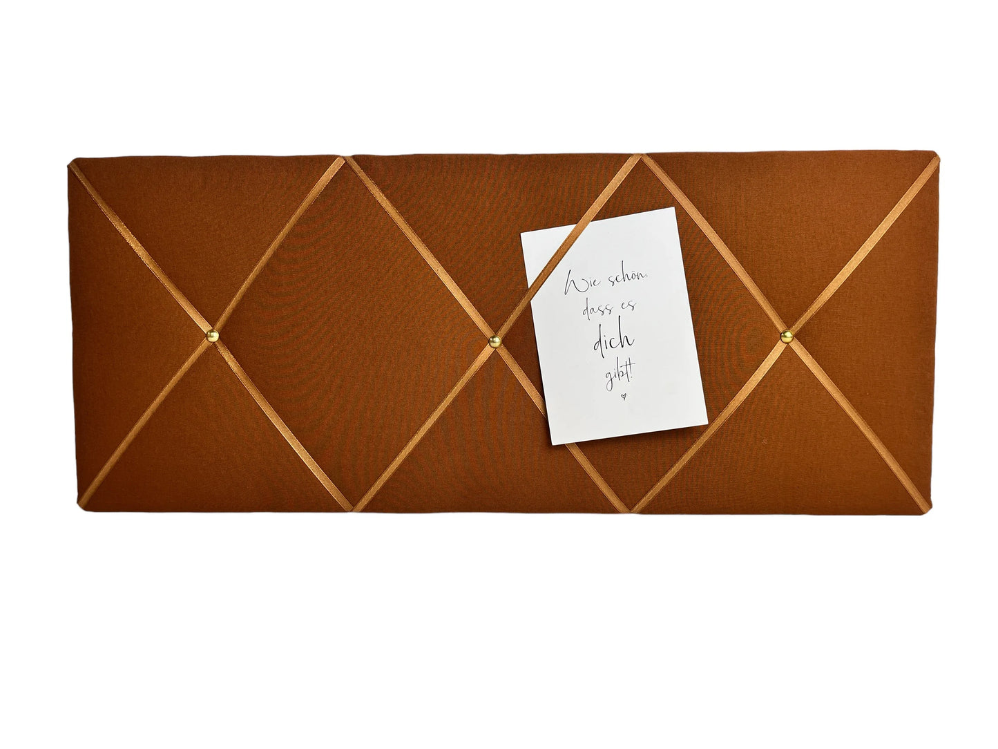 Memoboard cognac braun Wunschgröße
