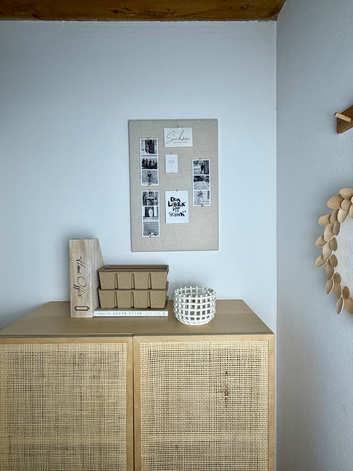 Pinnwand Pinboard Filz Scandi creme