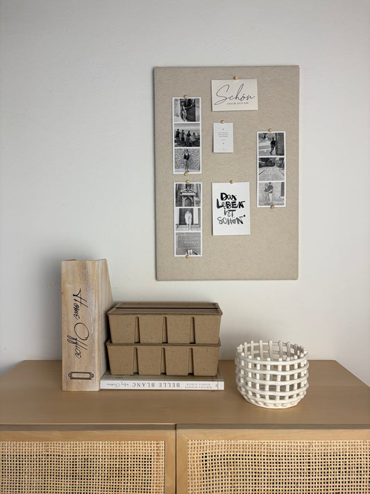 Pinnwand Pinboard Filz Scandi creme