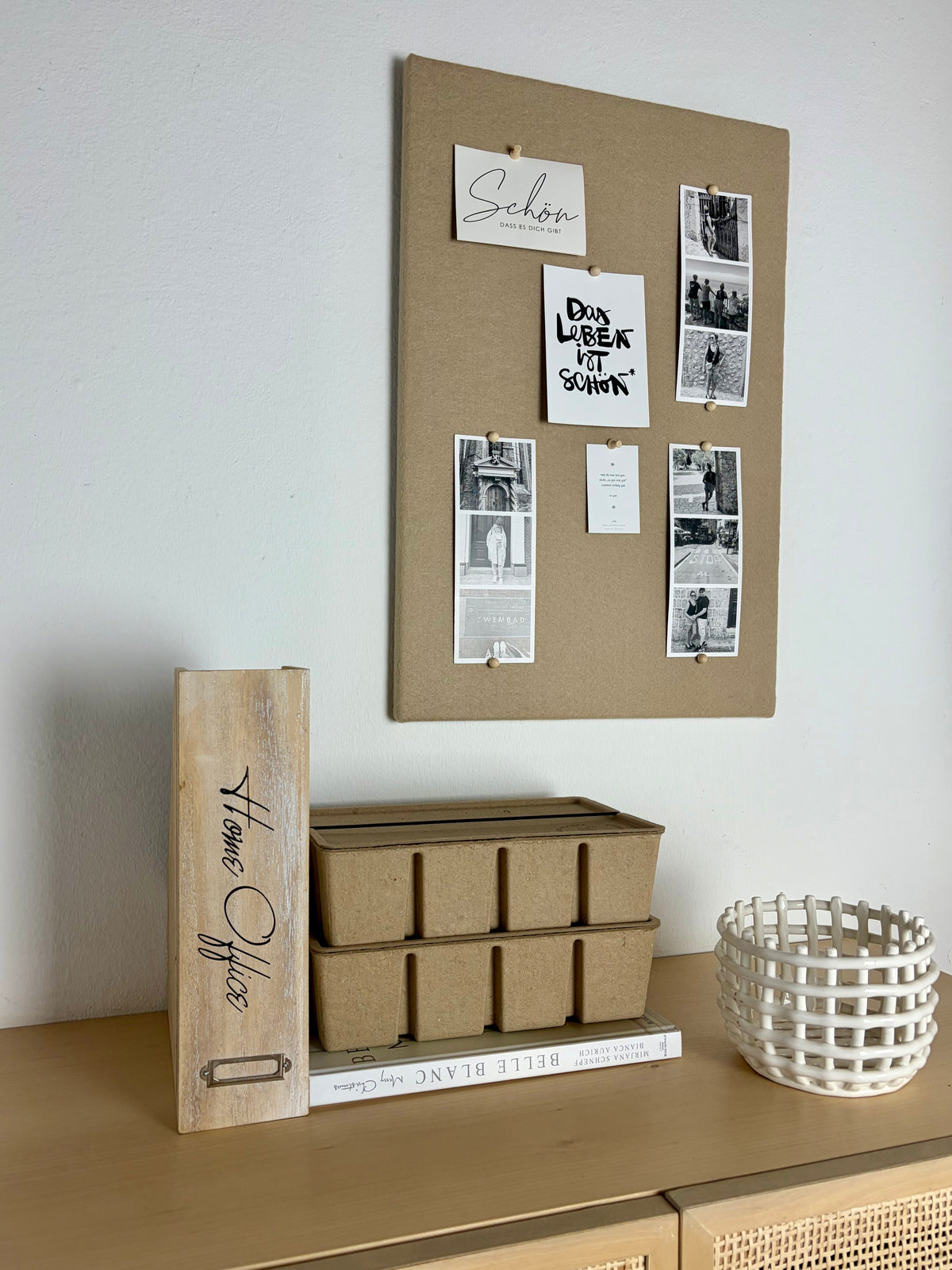 Pinnwand Pinboard Filz Scandi sand