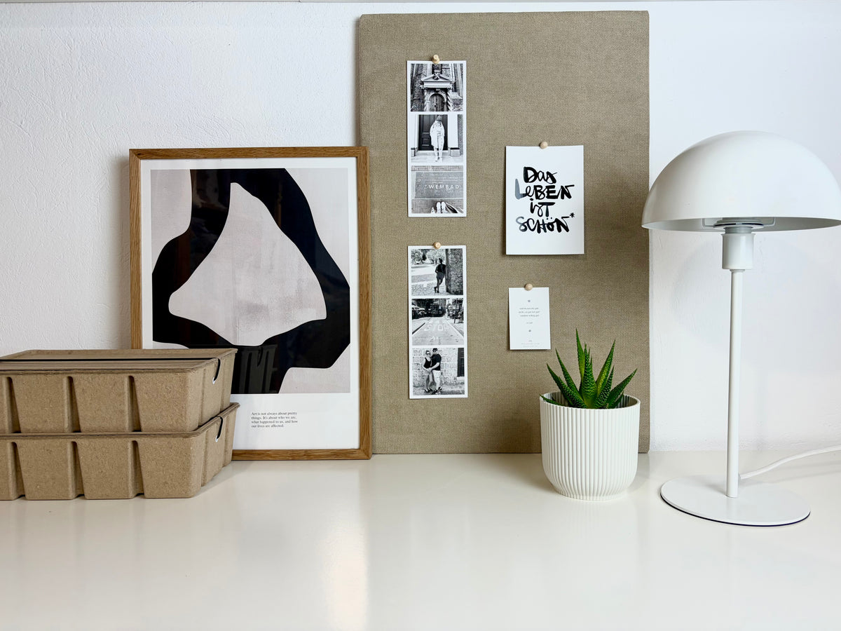 Pinnwand Pinboard Fotoboard beige