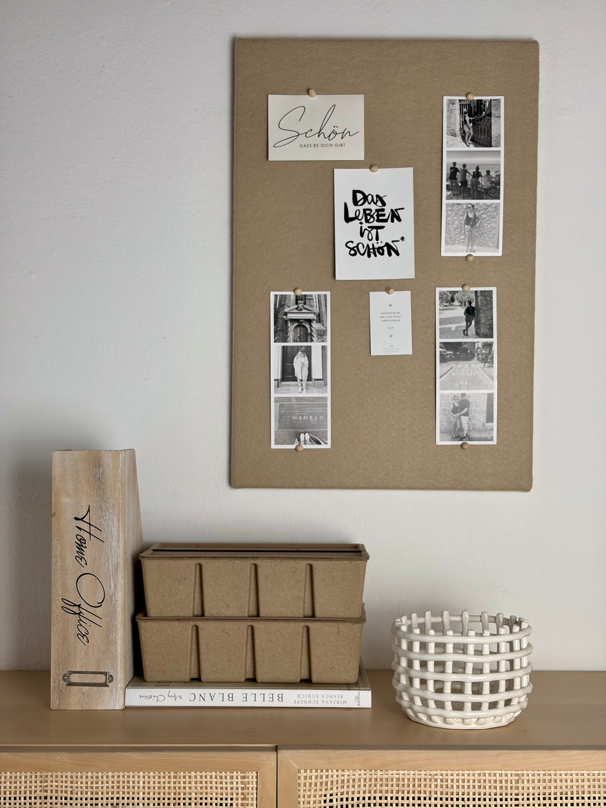 Pinnwand Pinboard Filz Scandi sand