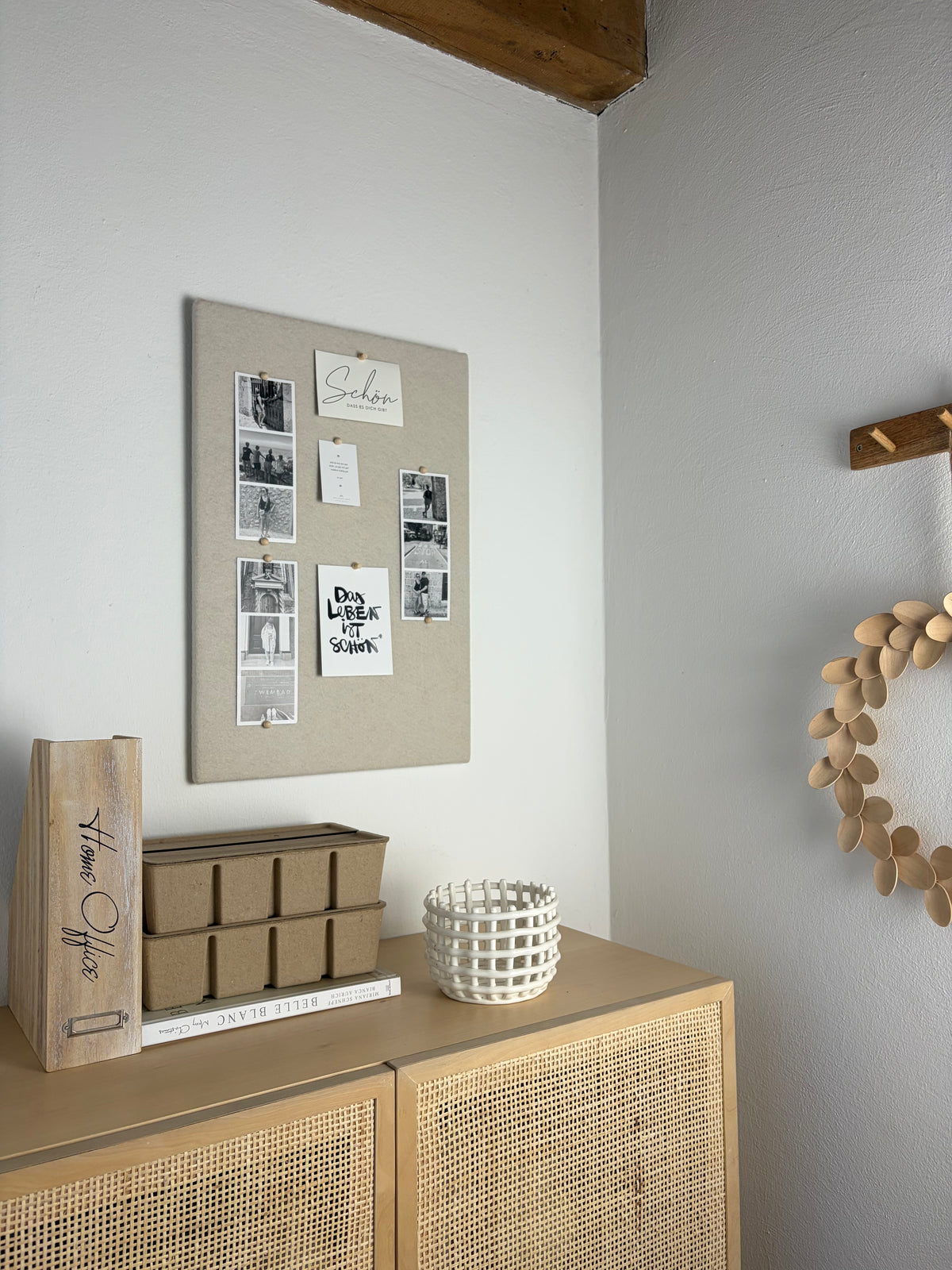 Pinnwand Pinboard Filz Scandi creme