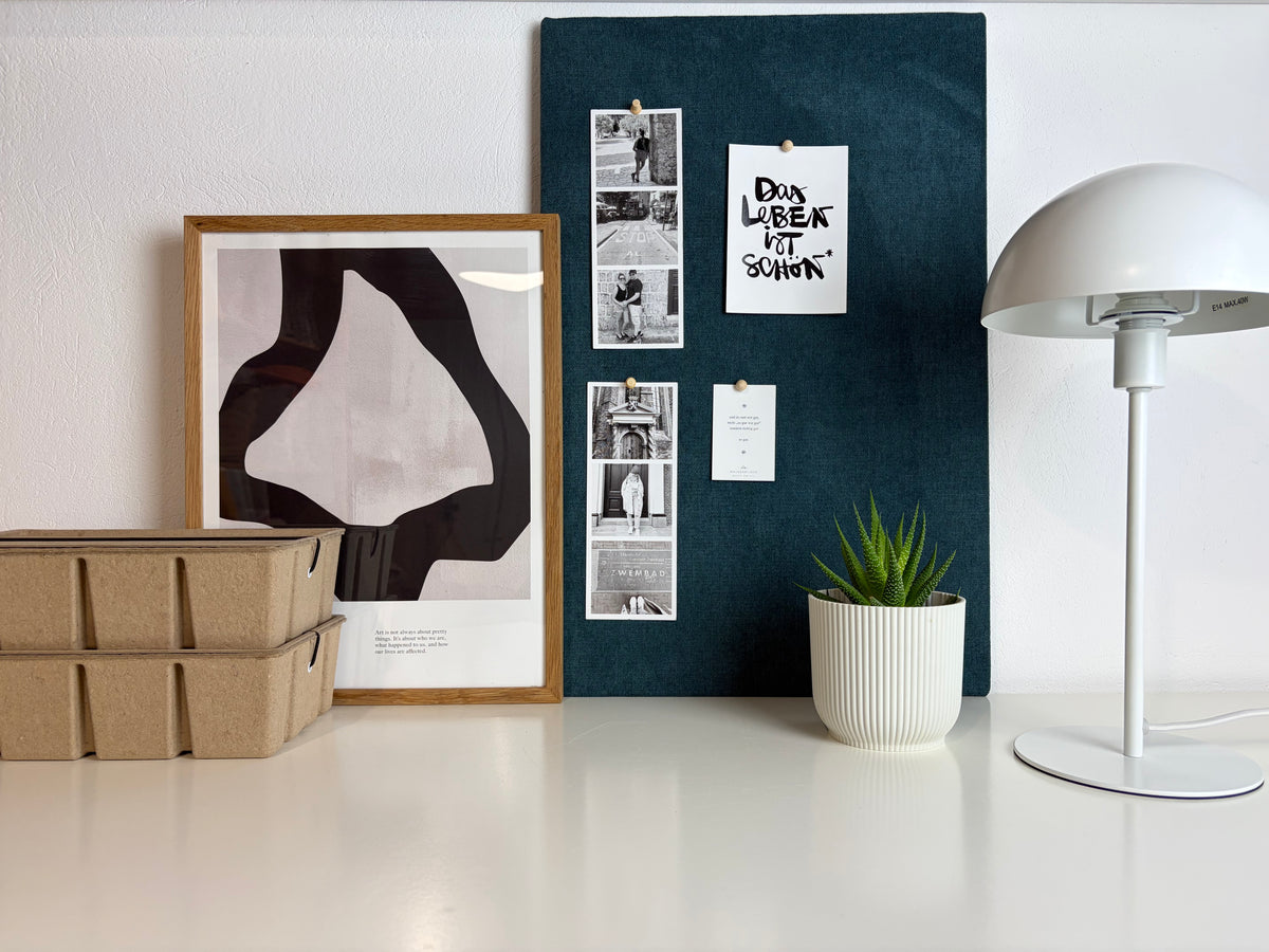 Pinnwand Pinboard Fotoboard petrol