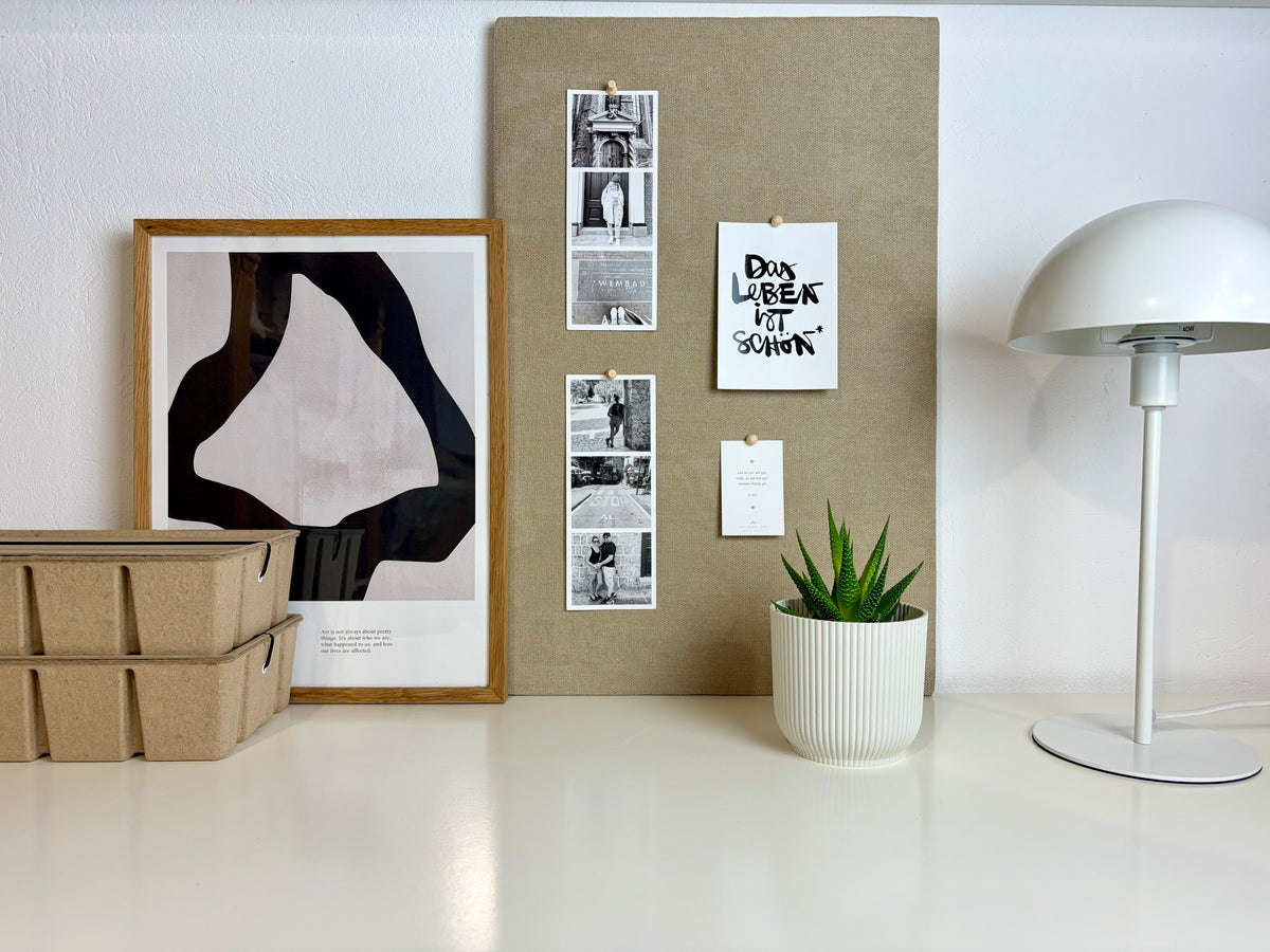 Pinnwand Pinboard Fotoboard beige