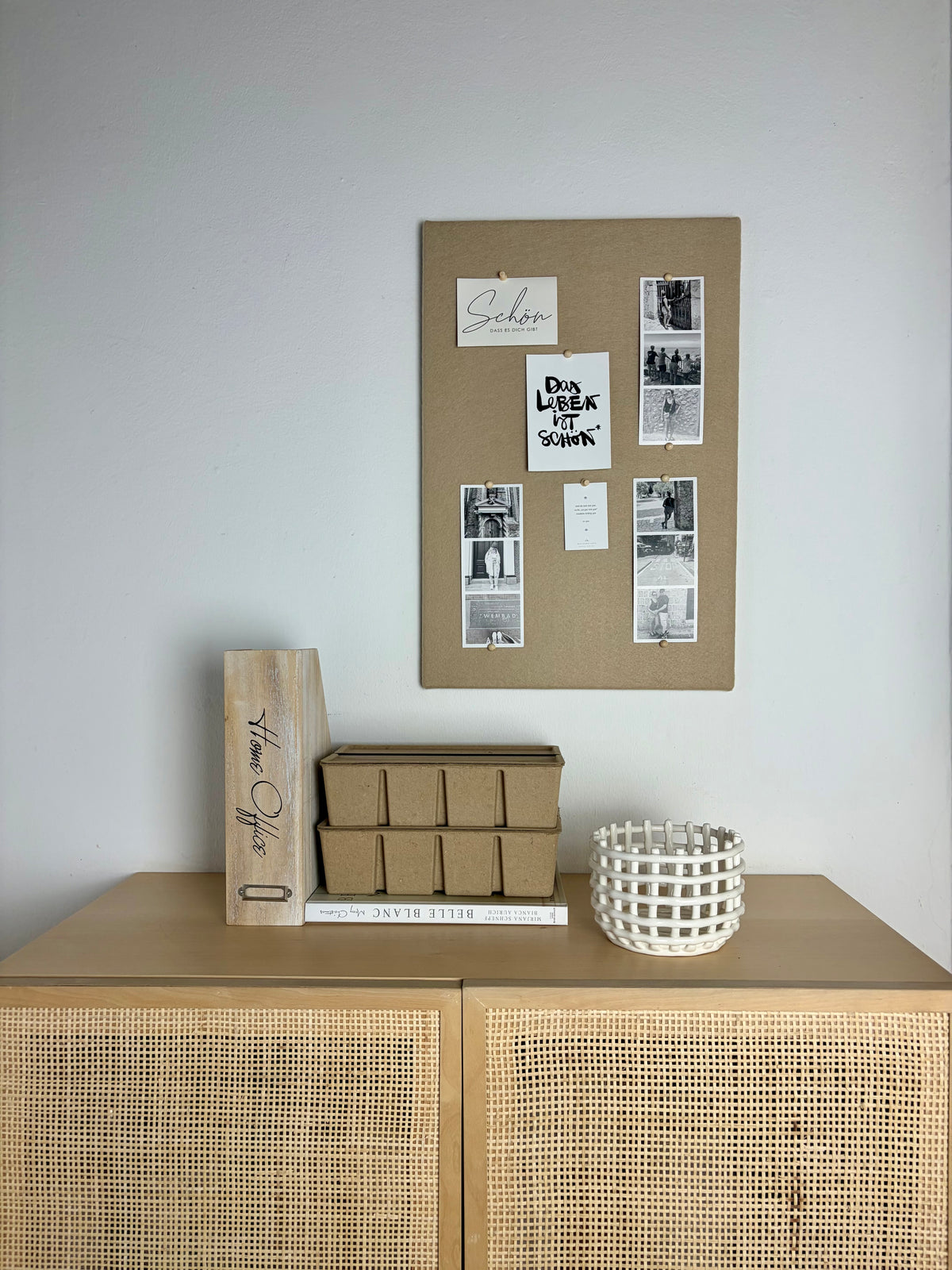 Pinnwand Pinboard Filz Scandi sand