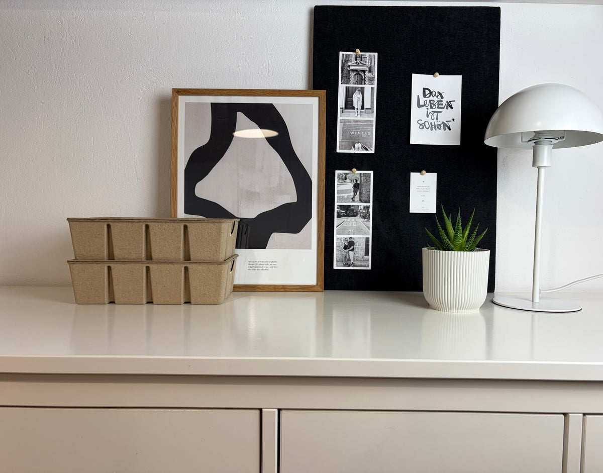 Pinnwand Pinboard Fotoboard anthrazit