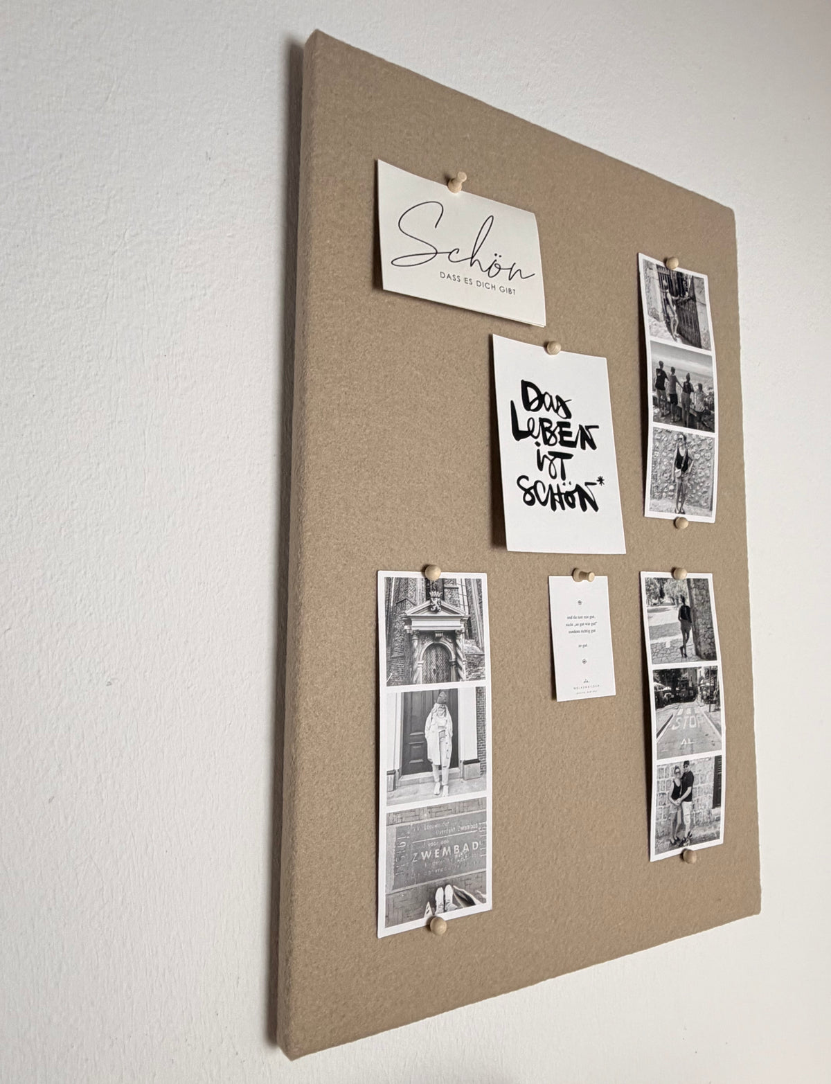 Pinnwand Pinboard Filz Scandi sand