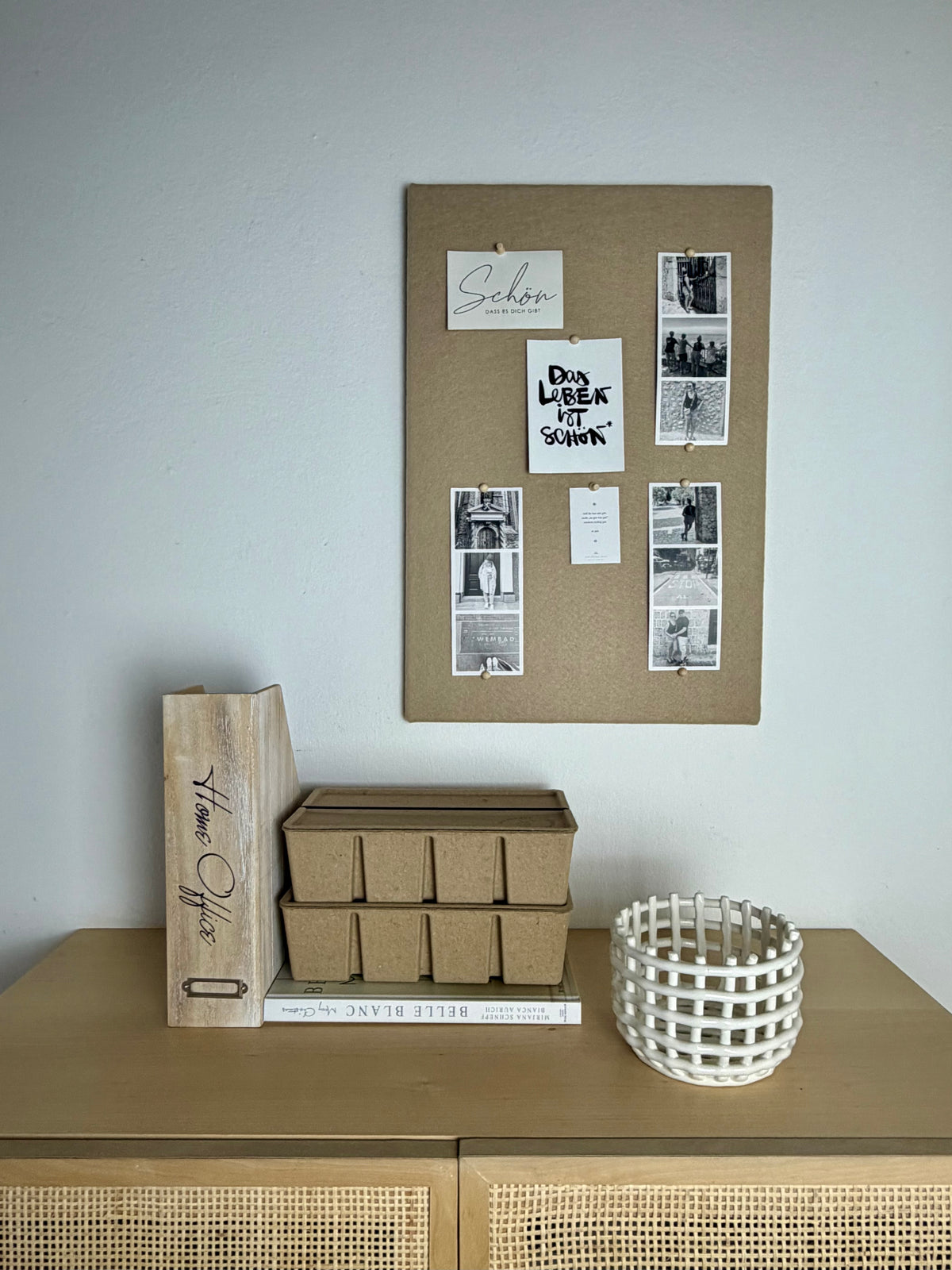 Pinnwand Pinboard Filz Scandi sand