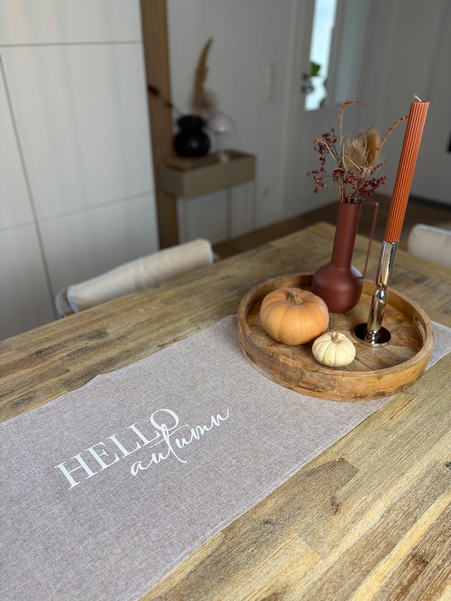 Tischläufer HELLO autumn Beige