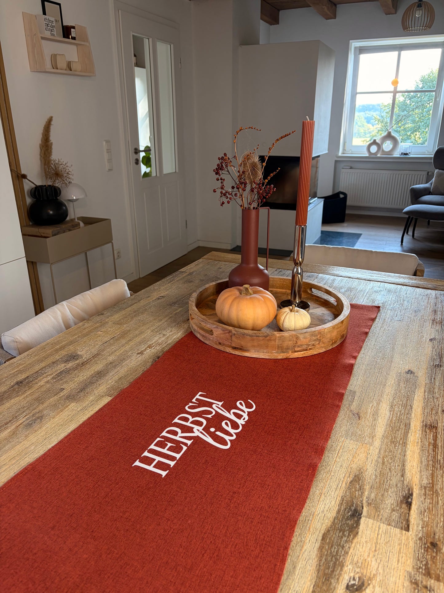 Tischläufer Herbstliebe Rost