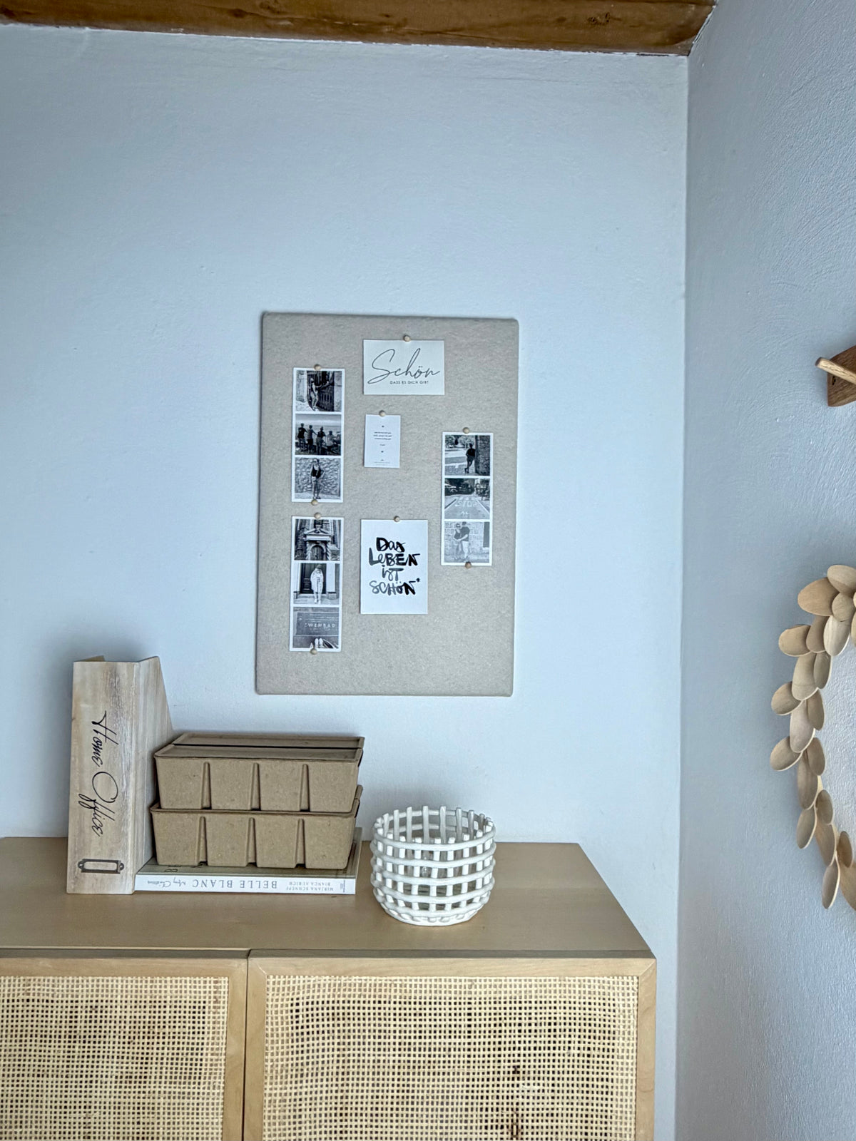 Pinnwand Pinboard Filz Scandi creme