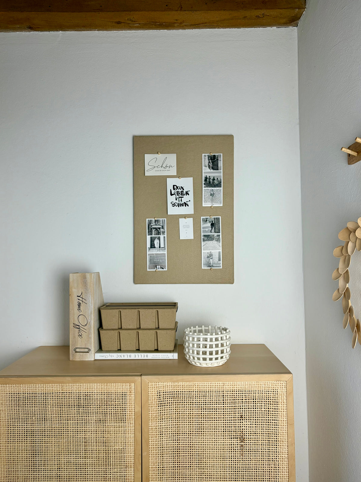 Pinnwand Pinboard Filz Scandi sand