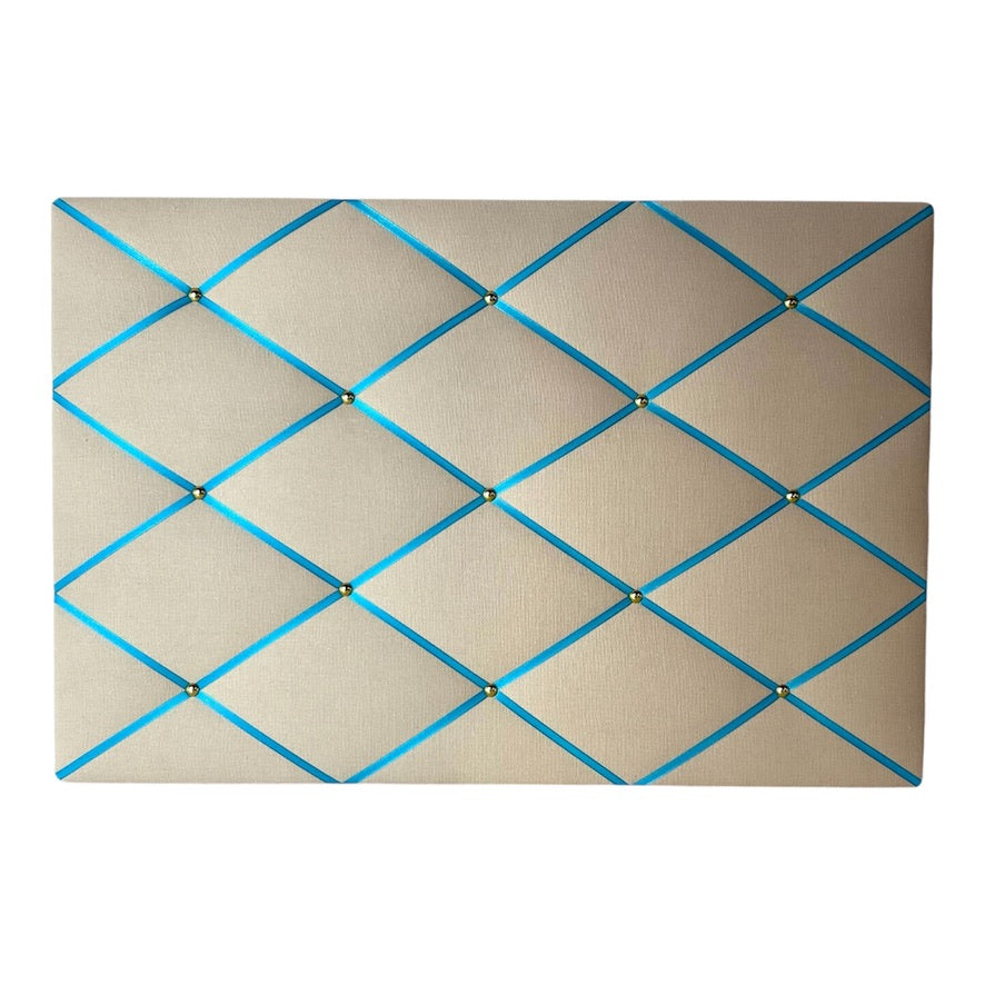 Memoboard Canvas beige - türkis