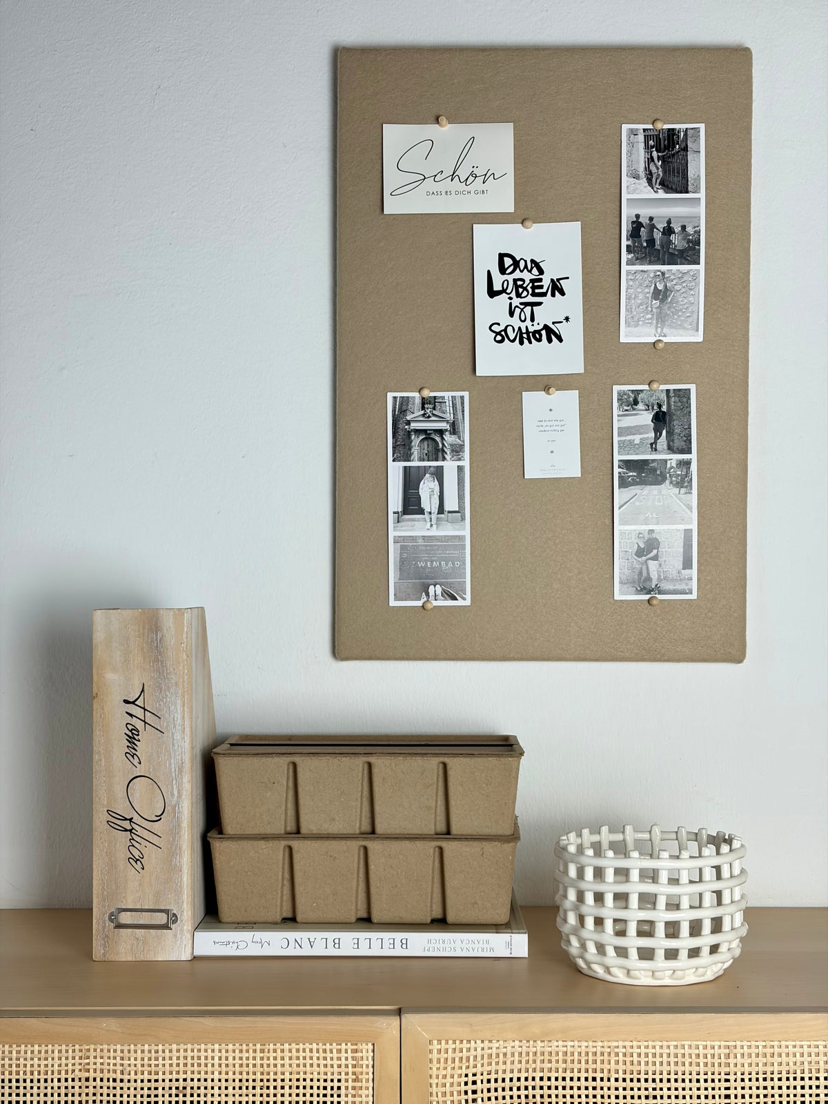 Pinnwand Pinboard Filz Scandi sand