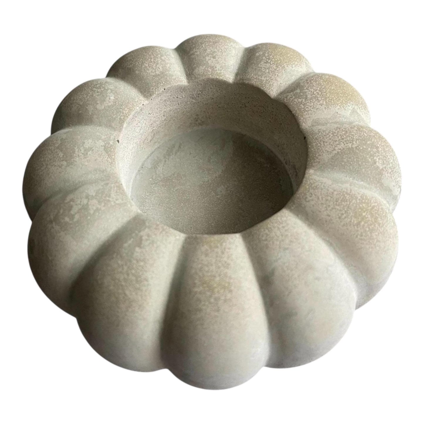 Beton Teelichthalter Kürbis