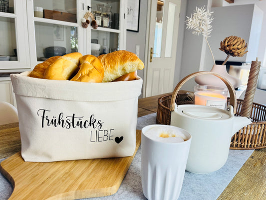 Brötchenkorb FrühstücksLIEBE skandinavisch