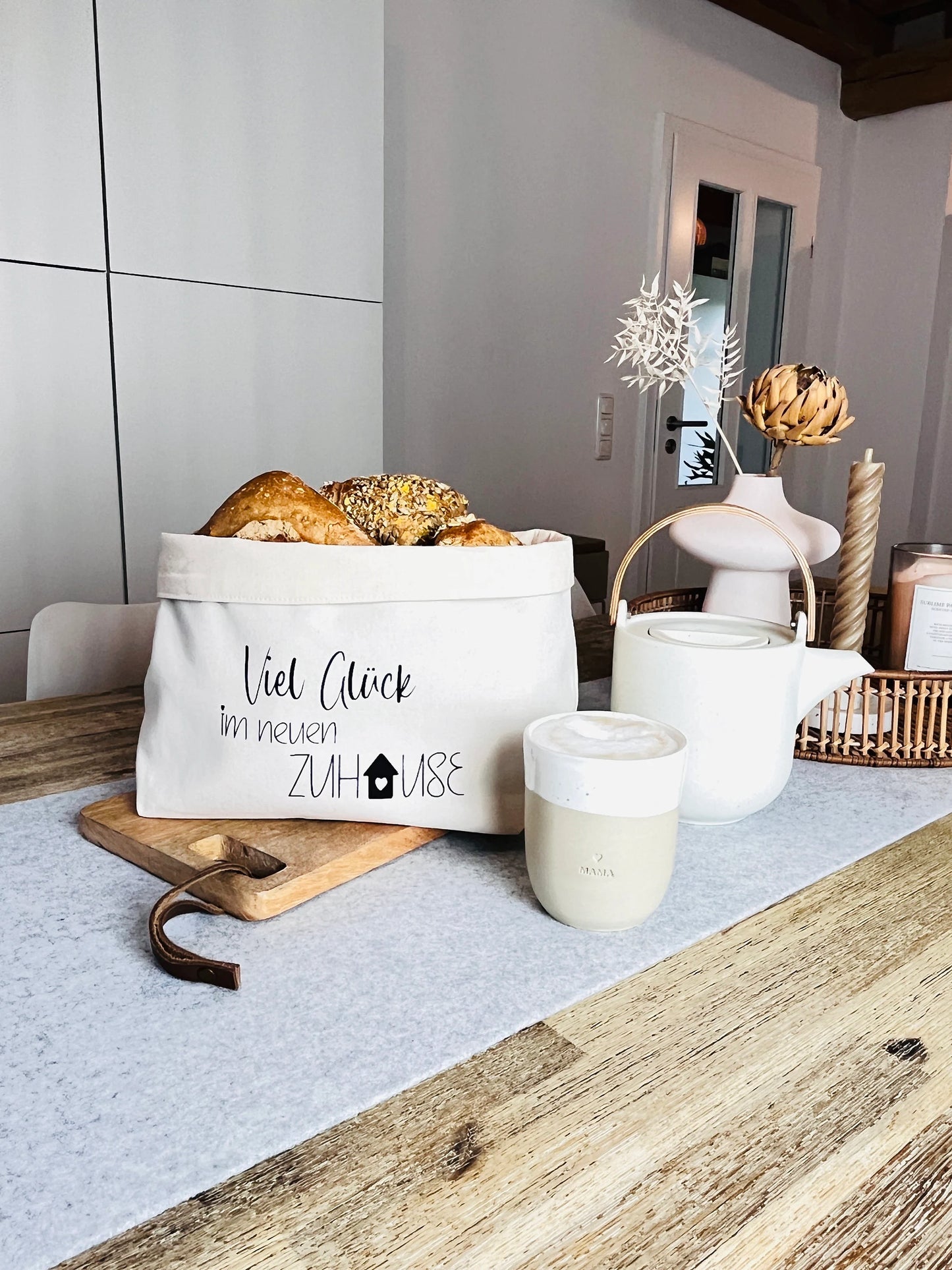 Brötchenkorb Viel Glück im neuen Zuhause Einweihung