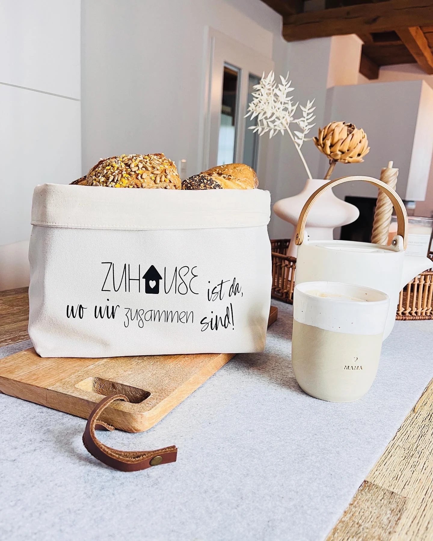 Brötchenkorb Zuhause Einweihung