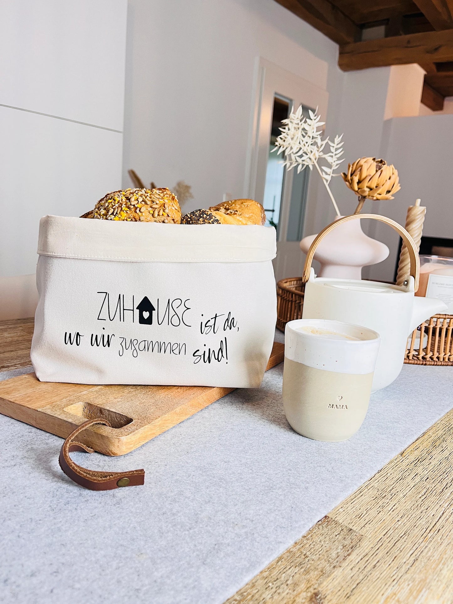 Brötchenkorb Zuhause Einweihung
