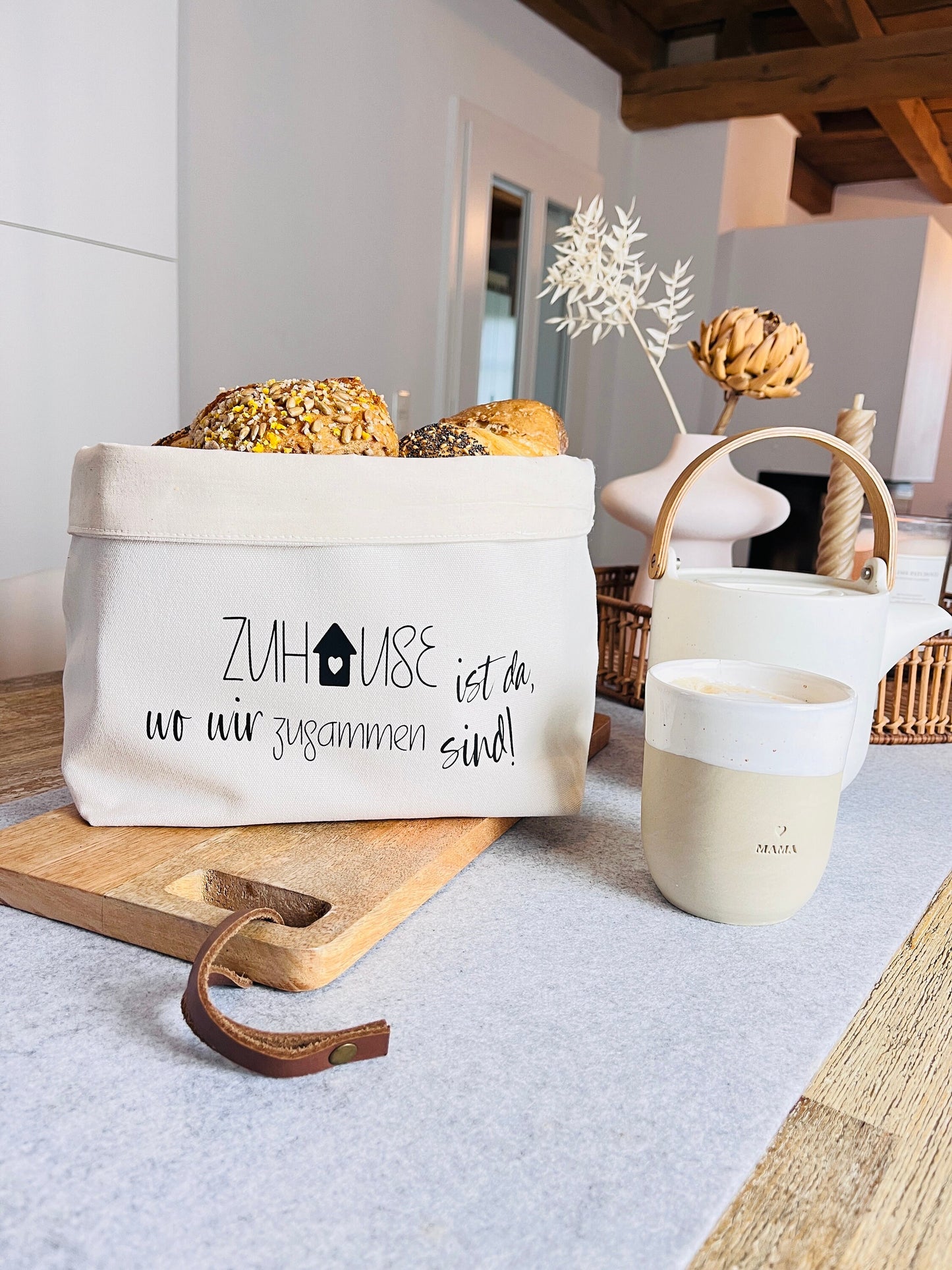 Brötchenkorb Zuhause Einweihung