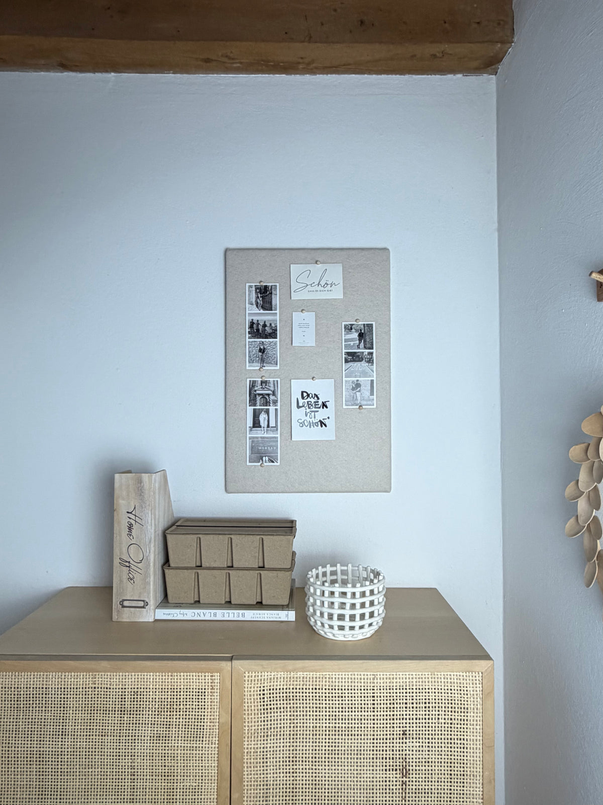 Pinnwand Pinboard Filz Scandi creme