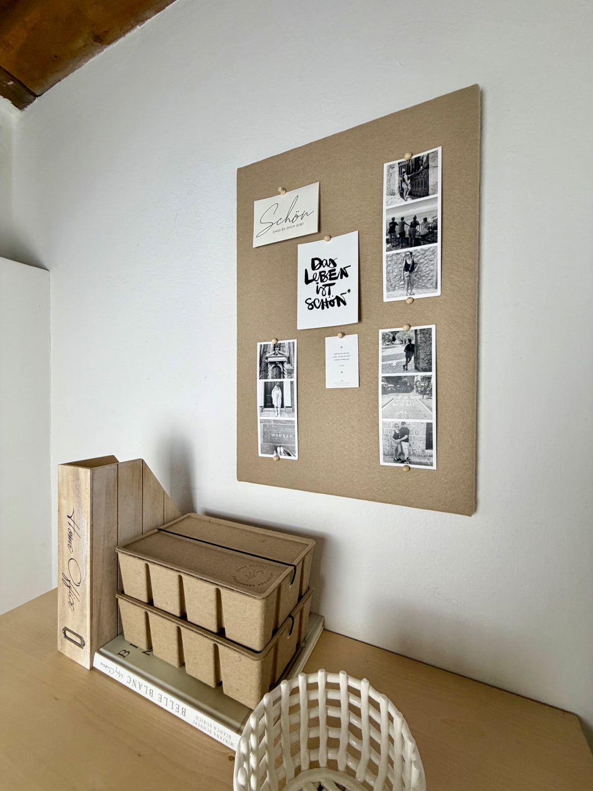 Pinnwand Pinboard Filz Scandi sand