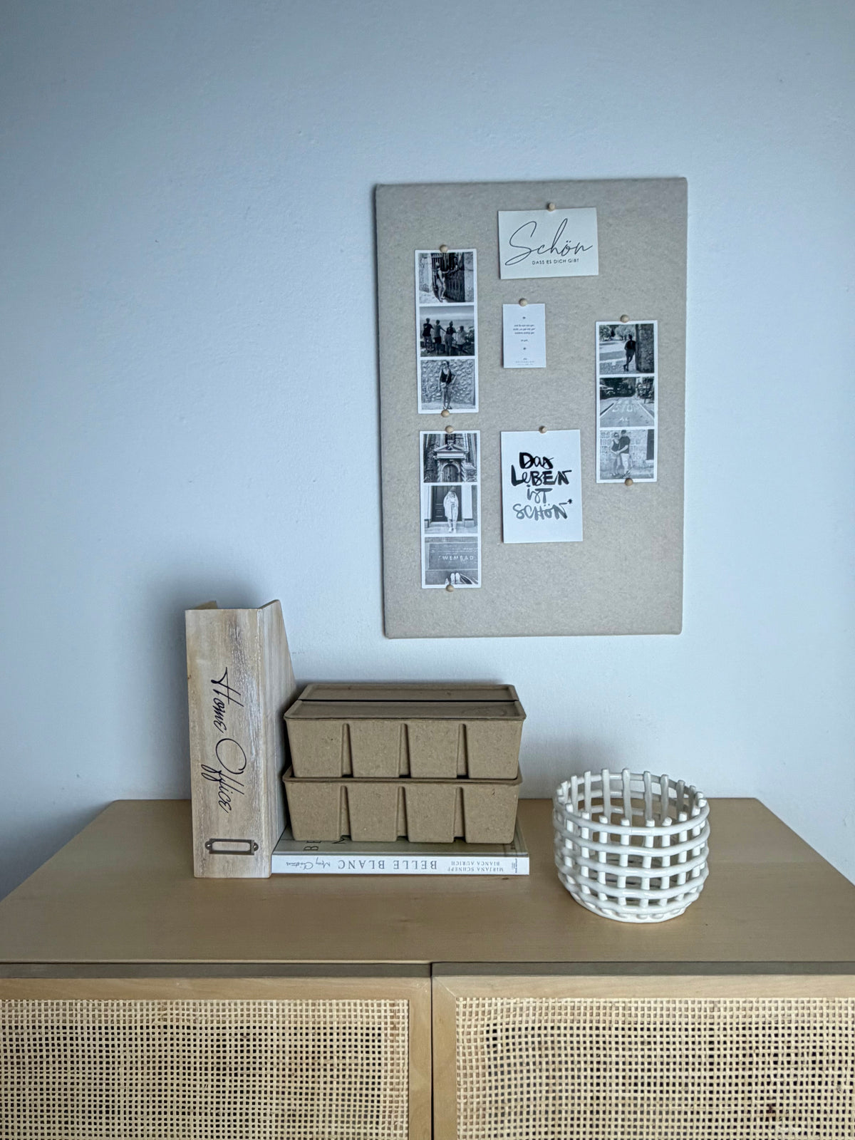 Pinnwand Pinboard Filz Scandi creme