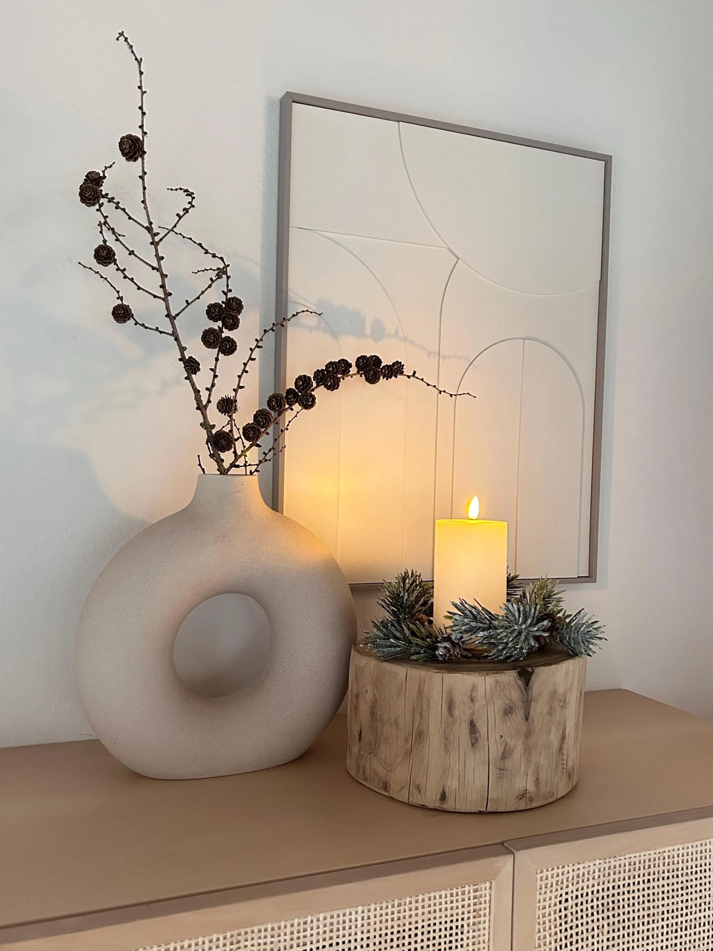 Dekoklotz Rubinie weihnachtlich