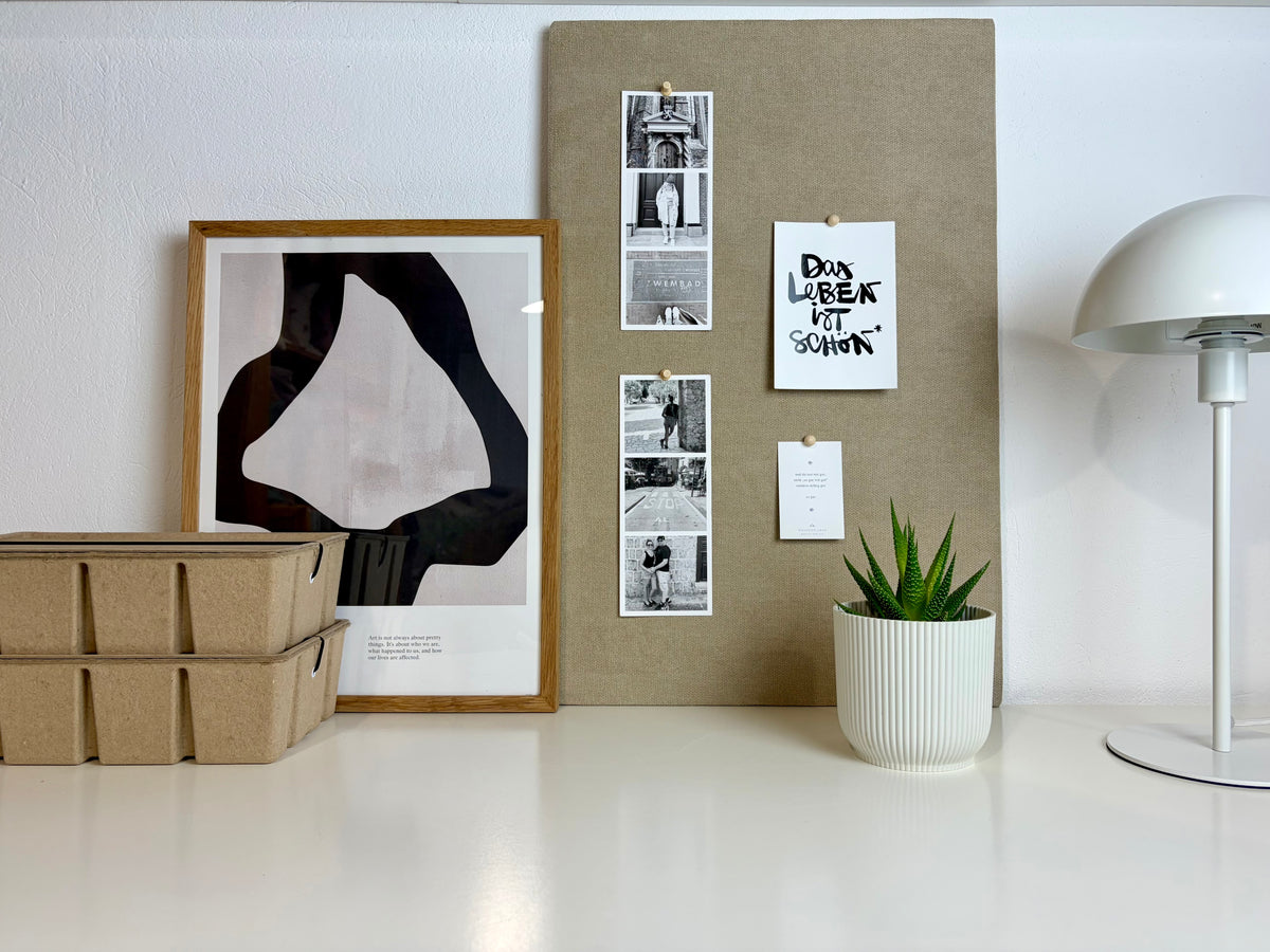 Pinnwand Pinboard Fotoboard beige