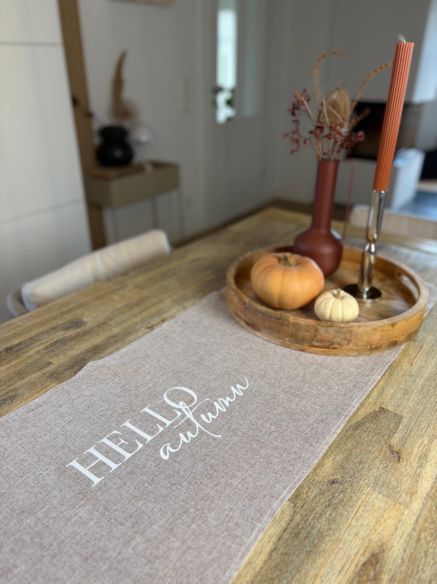 Tischläufer HELLO autumn Beige