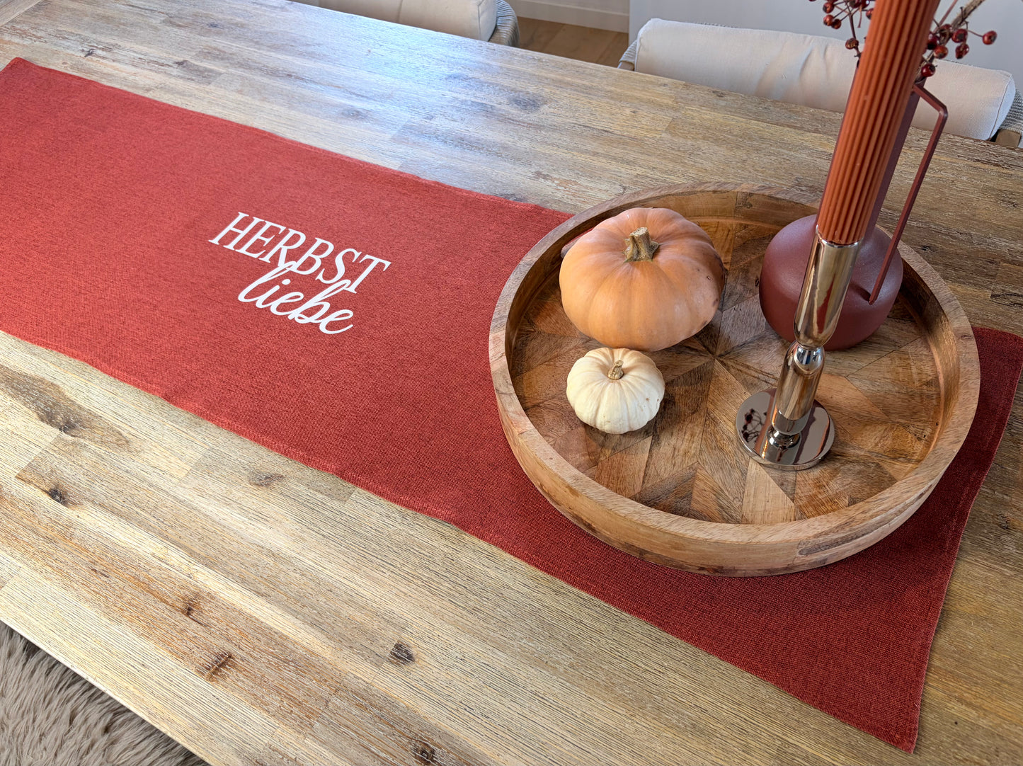 Tischläufer Herbstliebe Rost