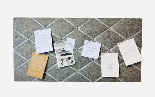 Memoboard grau Filz