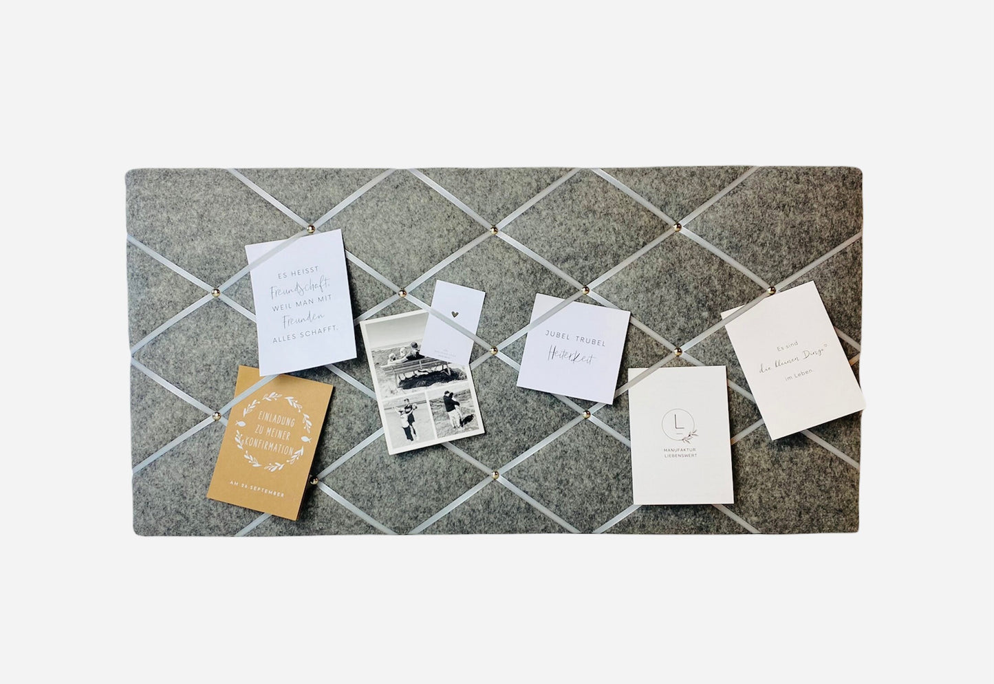 Memoboard grau Filz