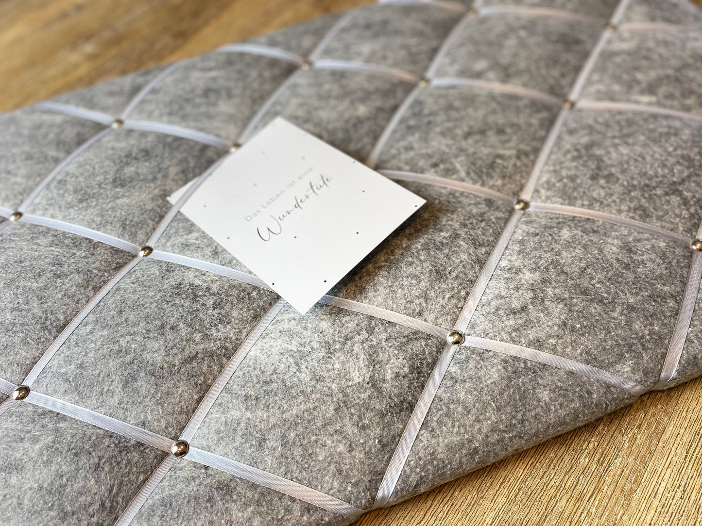 Memoboard grau Filz