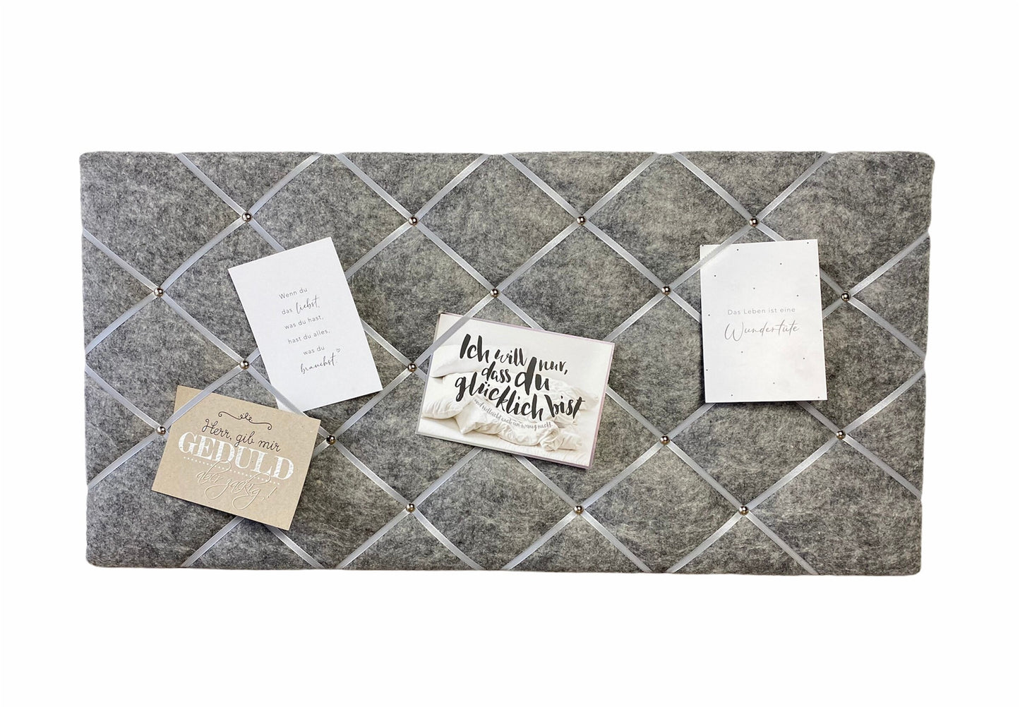 Memoboard grau Filz